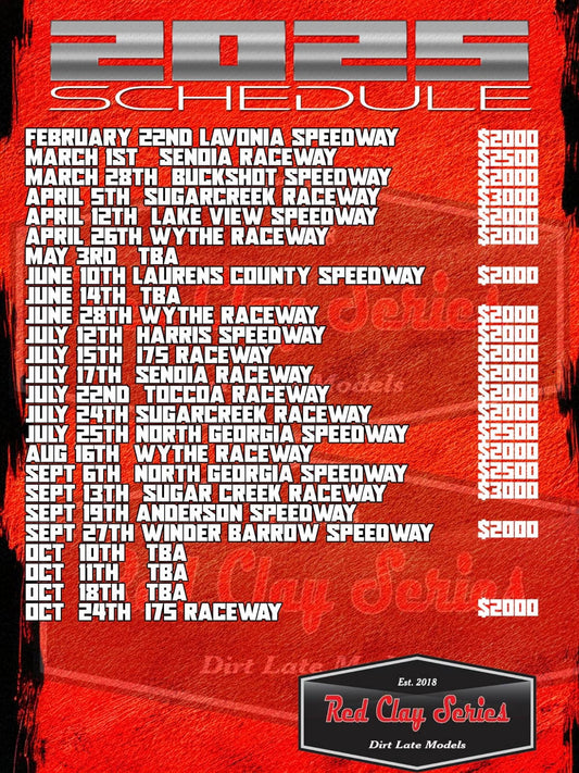 Red Clay 602 Late Model Series Releases 2025 Schedule, Tire Rule, & Point Fund
