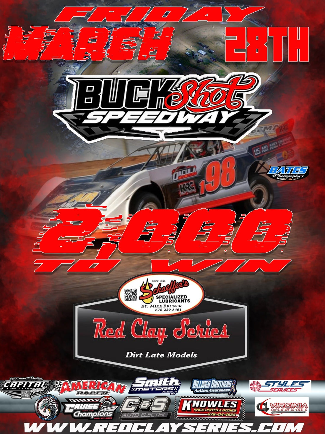 Third Round of Red Clay 602 Late Model Series Pays $2,000 Friday at Buckshot Speedway