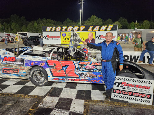 Mike Davidson Dazzles During Dirt Invasion at Anderson Motor Speedway for Red Clay Series Win
