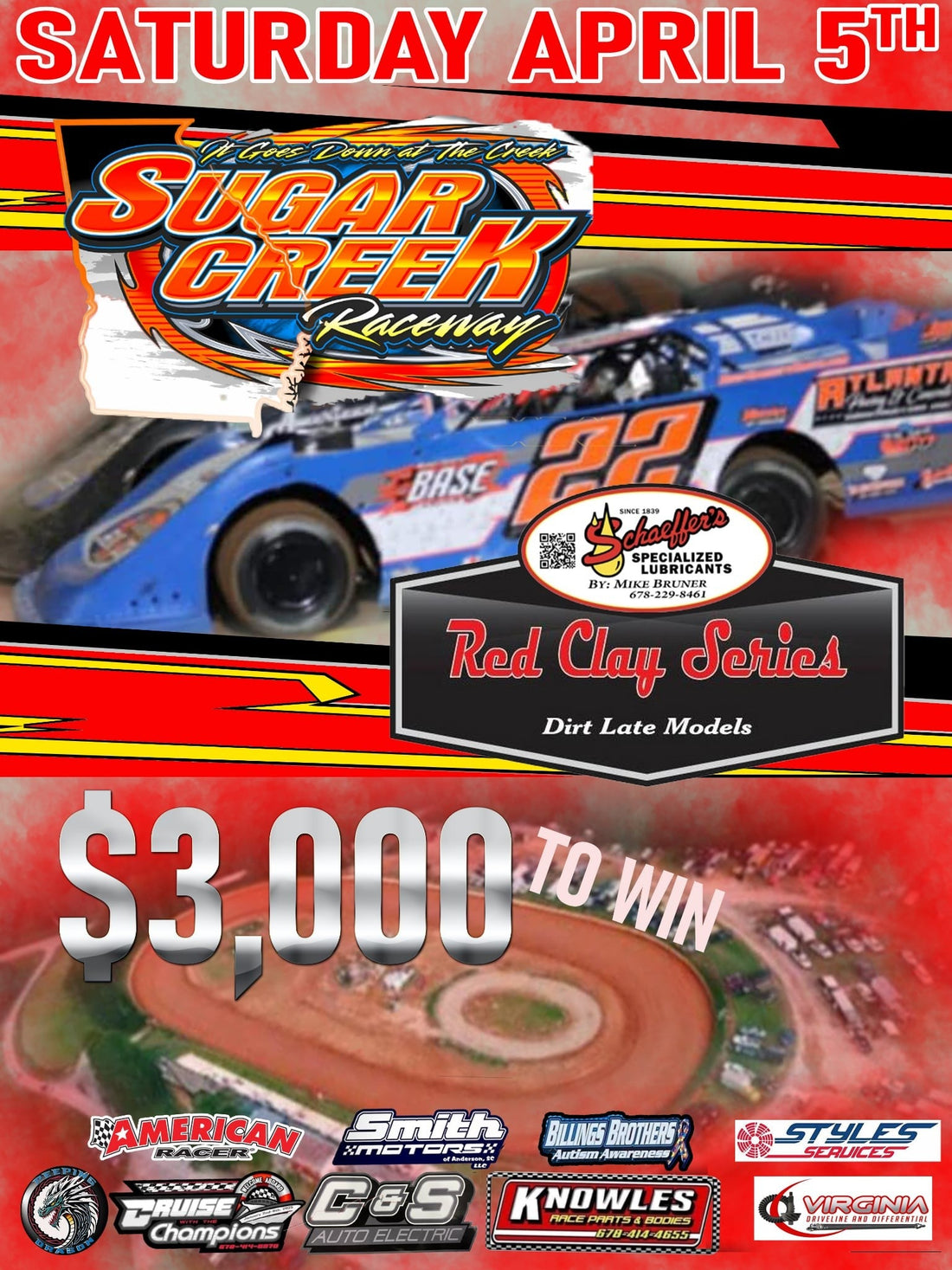Red Clay 602 Late Model Series Invades Sugar Creek Raceway Saturday Paying $3,000 to Win