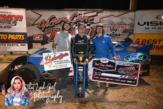 Hayden Cardwell Cashes $2,000 Paycheck for Red Clay 602 Late Model Series Win at I-75 Raceway
