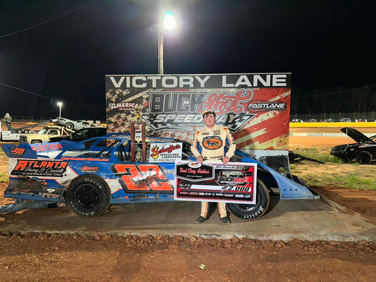 Griffin Smith Bags $2,000 for Red Clay 602 Late Model Series Victory at Buckshot Speedway