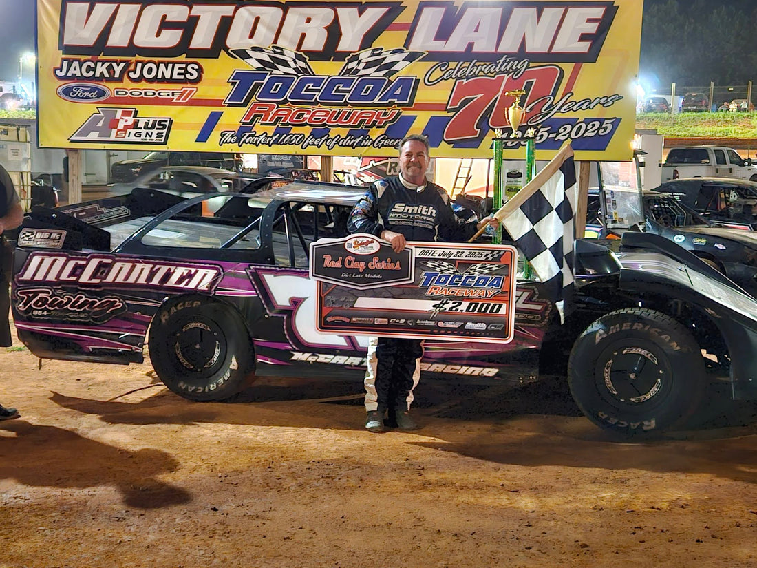David Smith Captures Third Red Clay 602 Late Model Series Win of 2025 at Toccoa Raceway