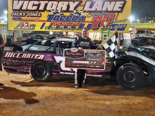 David Smith Captures Third Red Clay 602 Late Model Series Win of 2025 at Toccoa Raceway