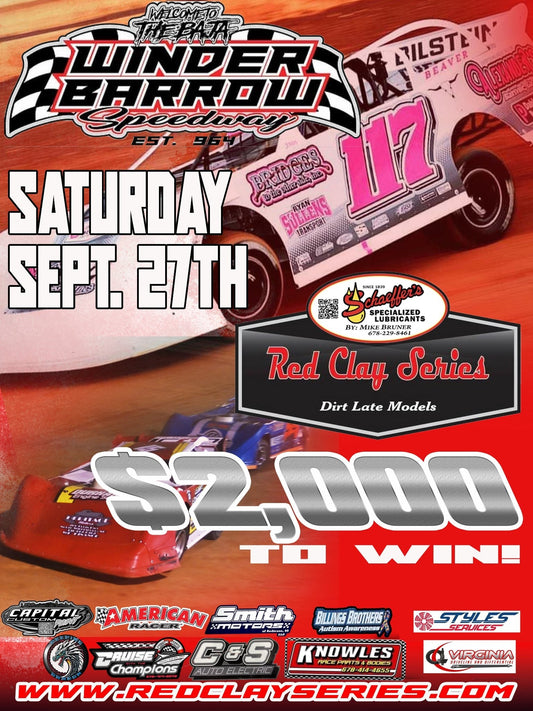 Red Clay 602 Late Model Series Set to Sanction Richest 602 Race in Winder-Barrow Speedway History