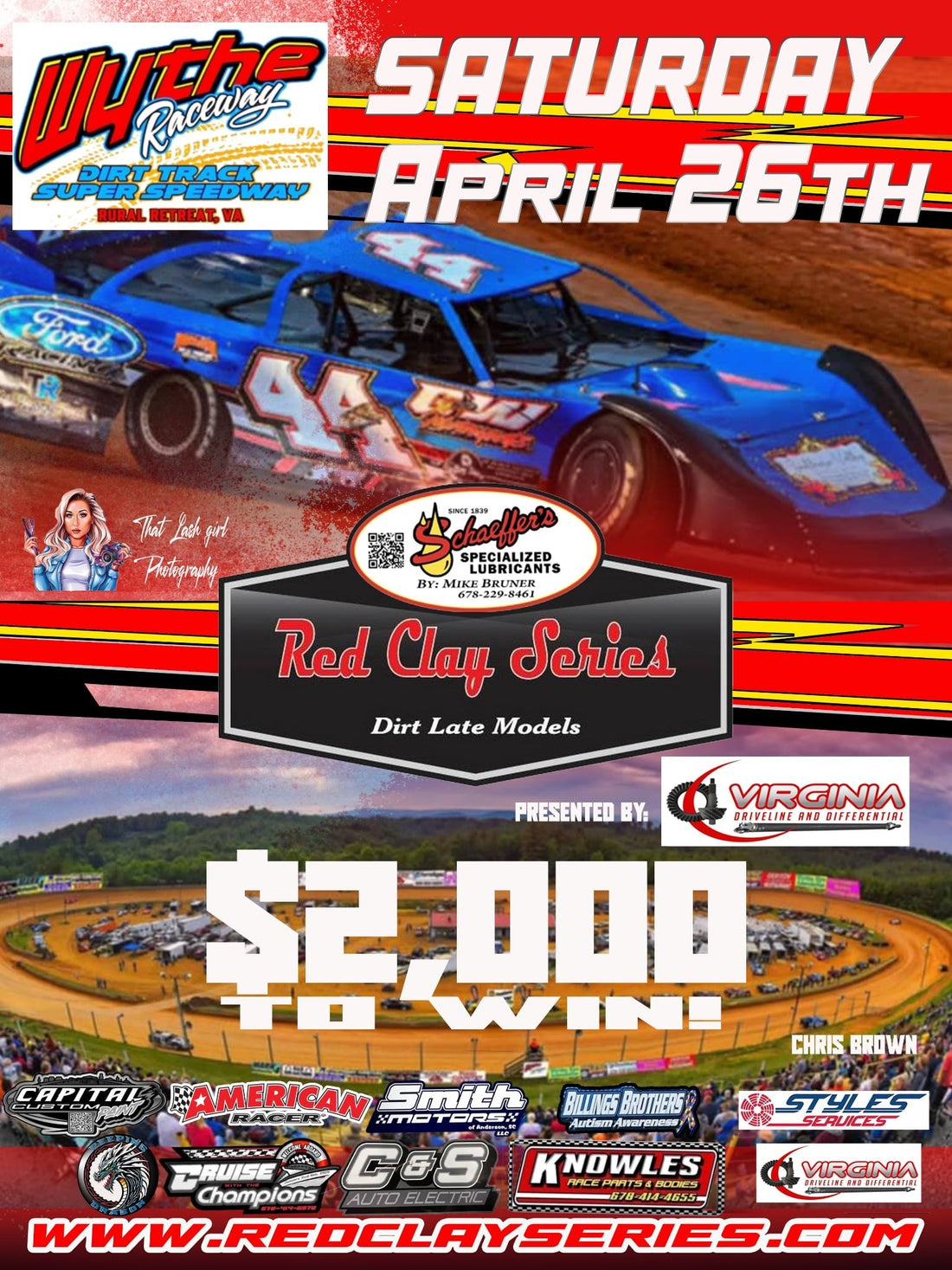 Red Clay 602 Late Model Series Makes Debut at Wythe Raceway on Saturday, April 26