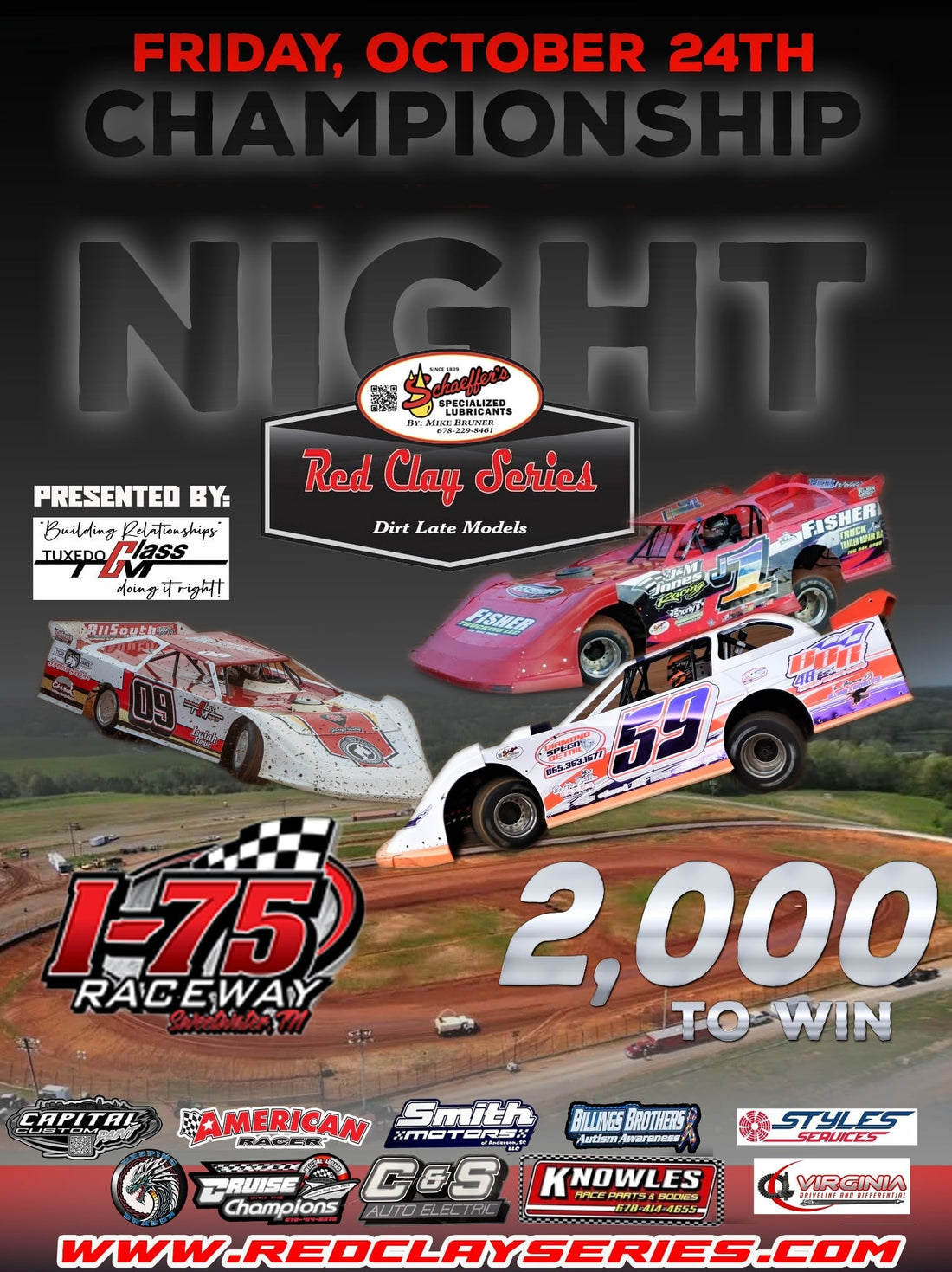 Championship Night for Red Clay 602 Late Model Series Set for Friday at I-75 Raceway