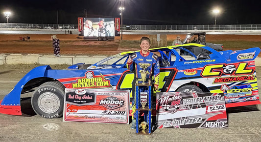 Brayden Chavous Secures First Career Red Clay 602 Late Model Series Triumph at Modoc