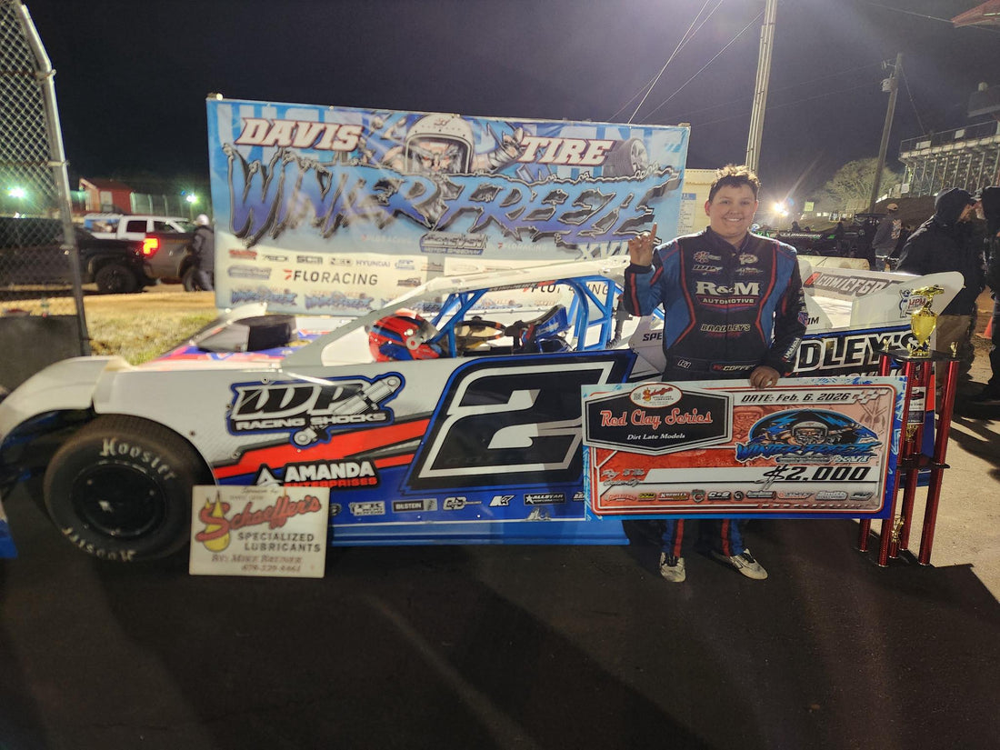 Wyatt Coffey Claims First Career Red Clay 602 Late Model Series Victory at Screven