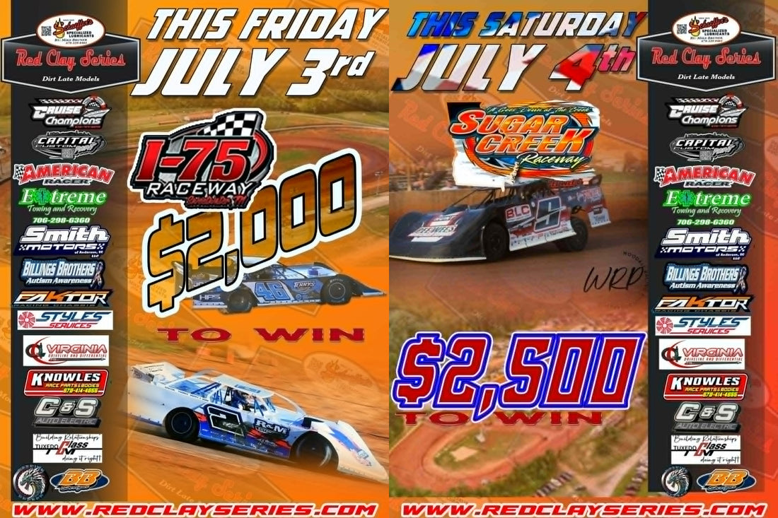 Red Clay Series Rolls Into I-75 Raceway and Sugar Creek Raceway on July 3-4