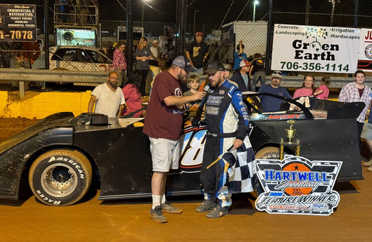 David McCoy Masters Hartwell Motor Speedway for $2,000 Triumph