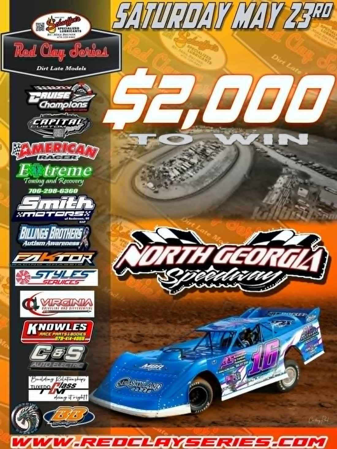 Round Six of Red Clay 602 Series Schedule Slated for Saturday at North Georgia