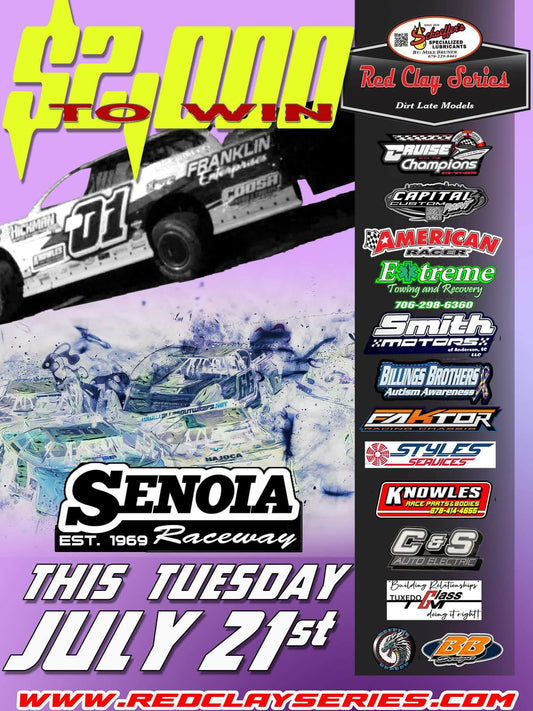 Senoia Raceway Next on Red Clay 602 Late Model Series Slate