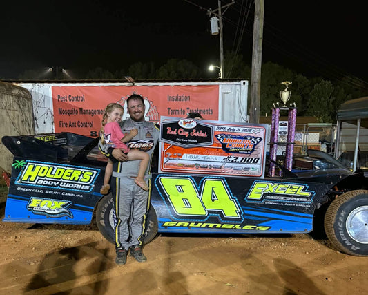 Dale Timms Leads Late; Takes Laurens County Speedway Loot!