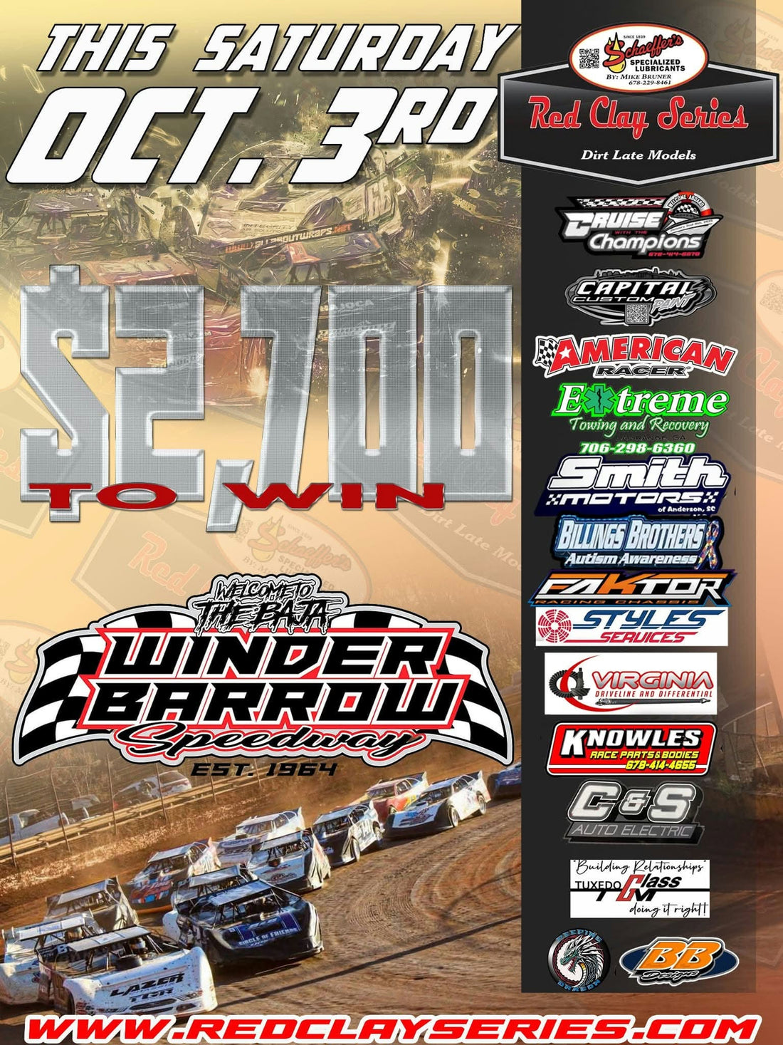 Winder-Barrow Speedway Next on Red Clay 602 Series Slate on October 3